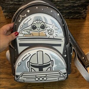 Loungefly Silver and Gray Star Wars Backpack